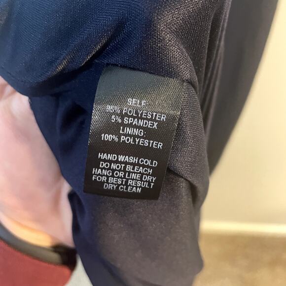 Lulu's Maxi Length Scoop Back Navy Blue Formal Gown Prom Dress Size Medium EUC - Picture 11 of 12